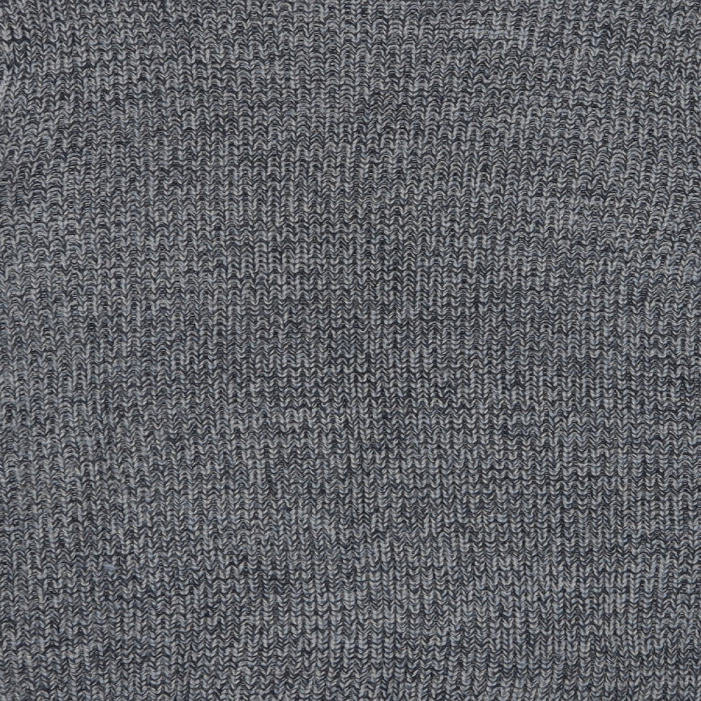 Avenue Mens Blue Herringbone  Pullover Jumper Size M