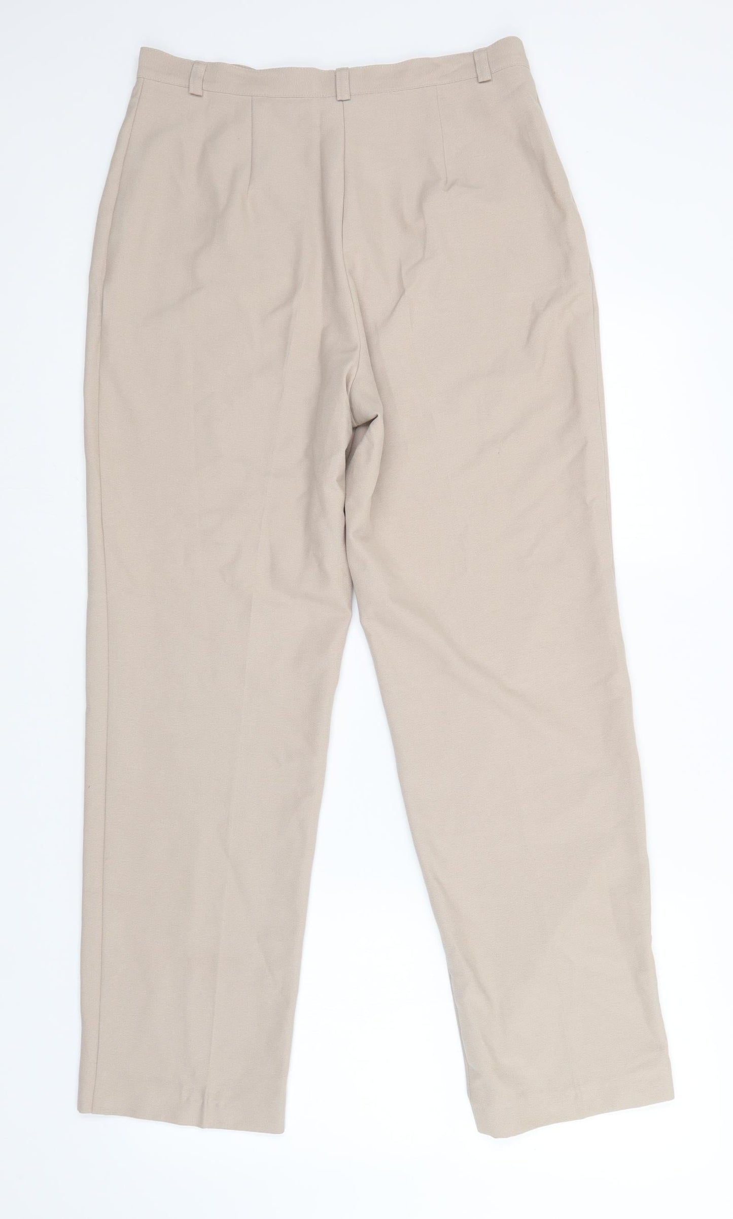 Womens UK Size 32 in Essentials Regular Fit  Beige Trousers