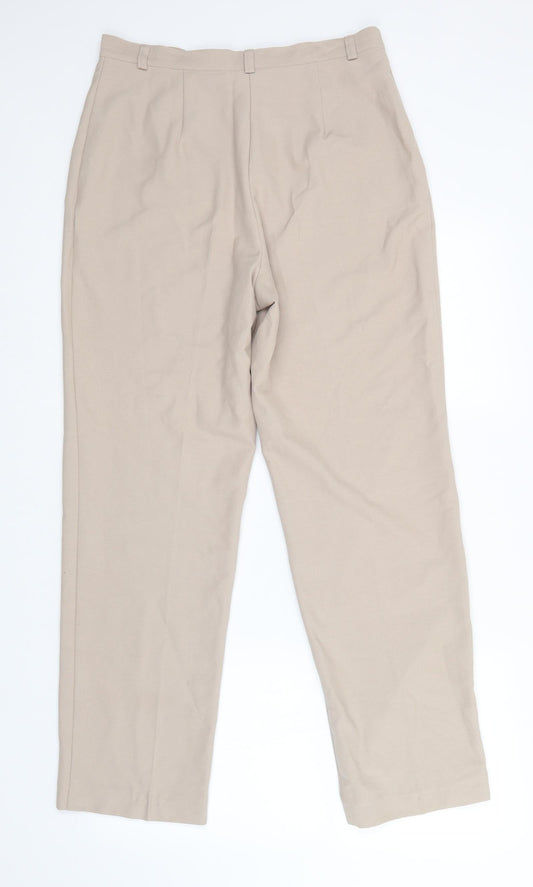 Womens UK Size 32 in Essentials Regular Fit  Beige Trousers