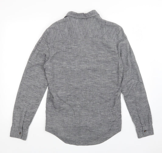 Topman Mens Grey    Button-Up Size XS