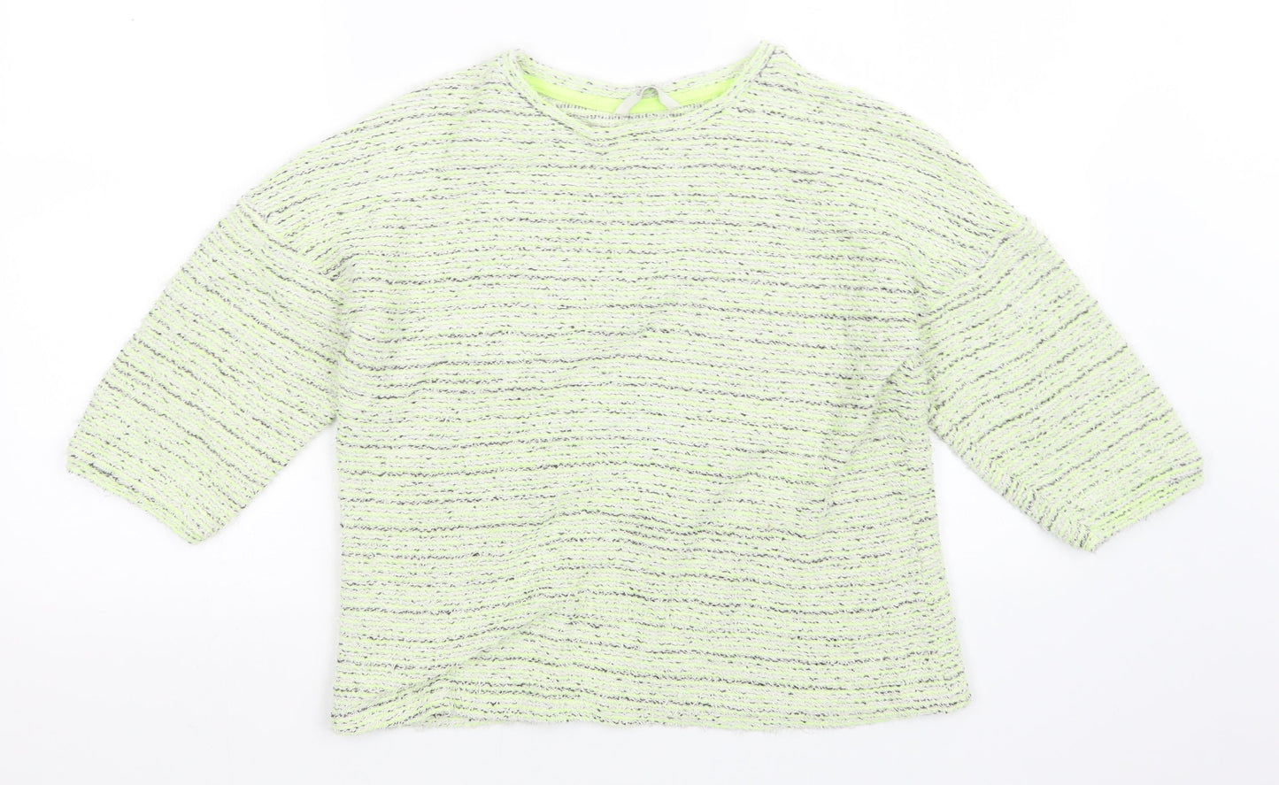 George Womens Green Striped  Pullover Jumper Size 10
