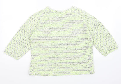 George Womens Green Striped  Pullover Jumper Size 10