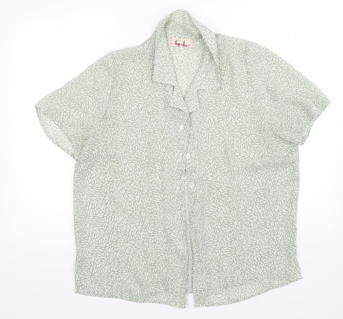 Womens UK Size  Riddella Green Basic Button-Up
