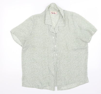 Womens UK Size  Riddella Green Basic Button-Up
