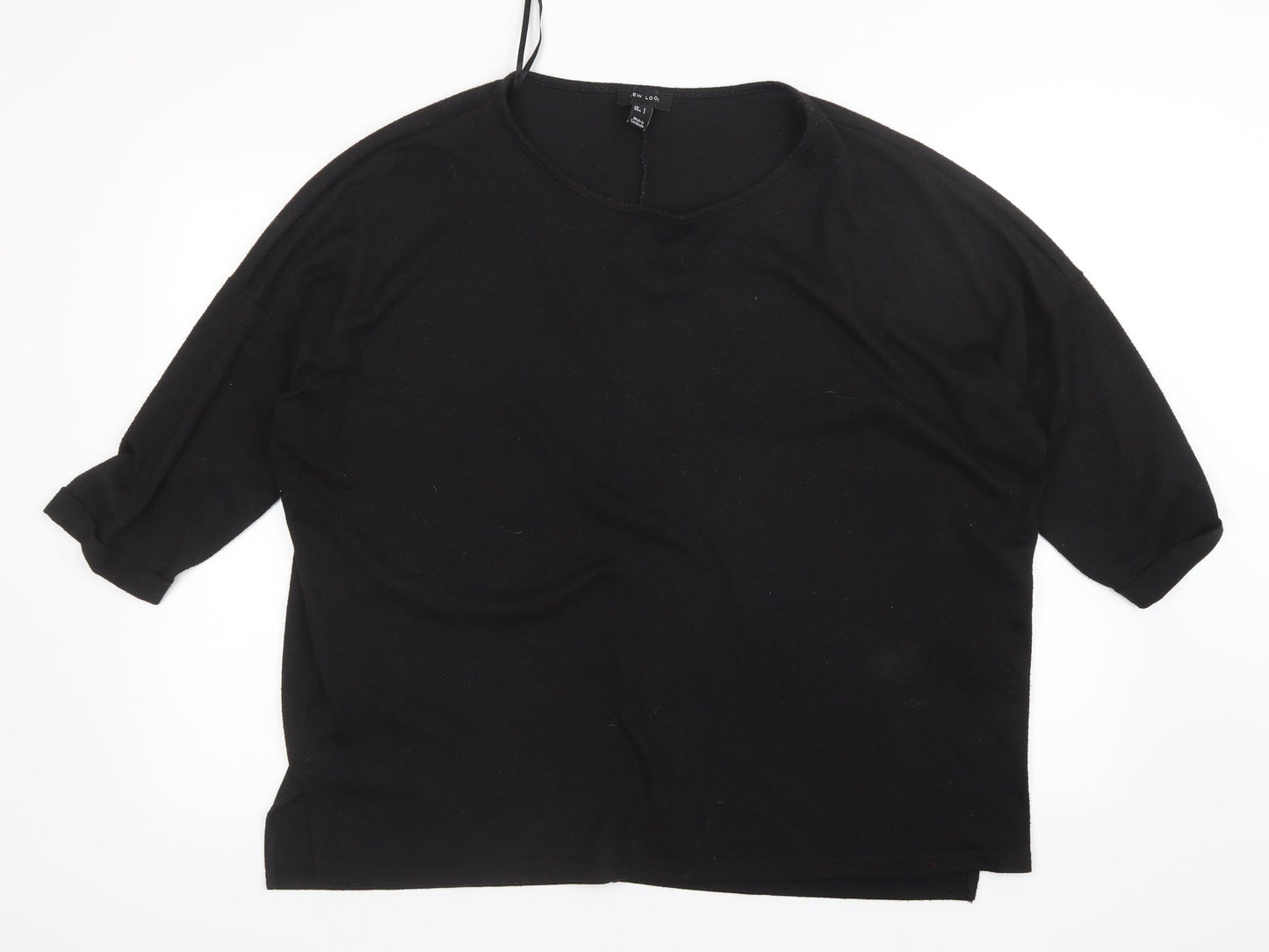 Womens UK Size L New Look Black Pullover Jumper