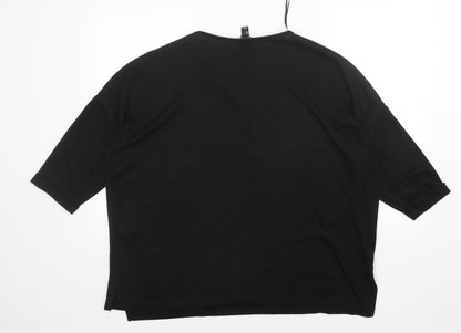 Womens UK Size L New Look Black Pullover Jumper