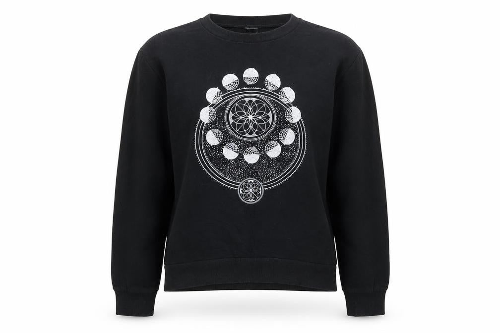 Womens UK Size XS Divided Black Pullover Sweatshirt