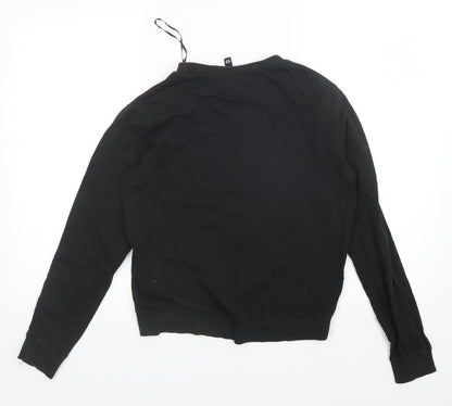 Divided Womens Black   Pullover Sweatshirt Size XS