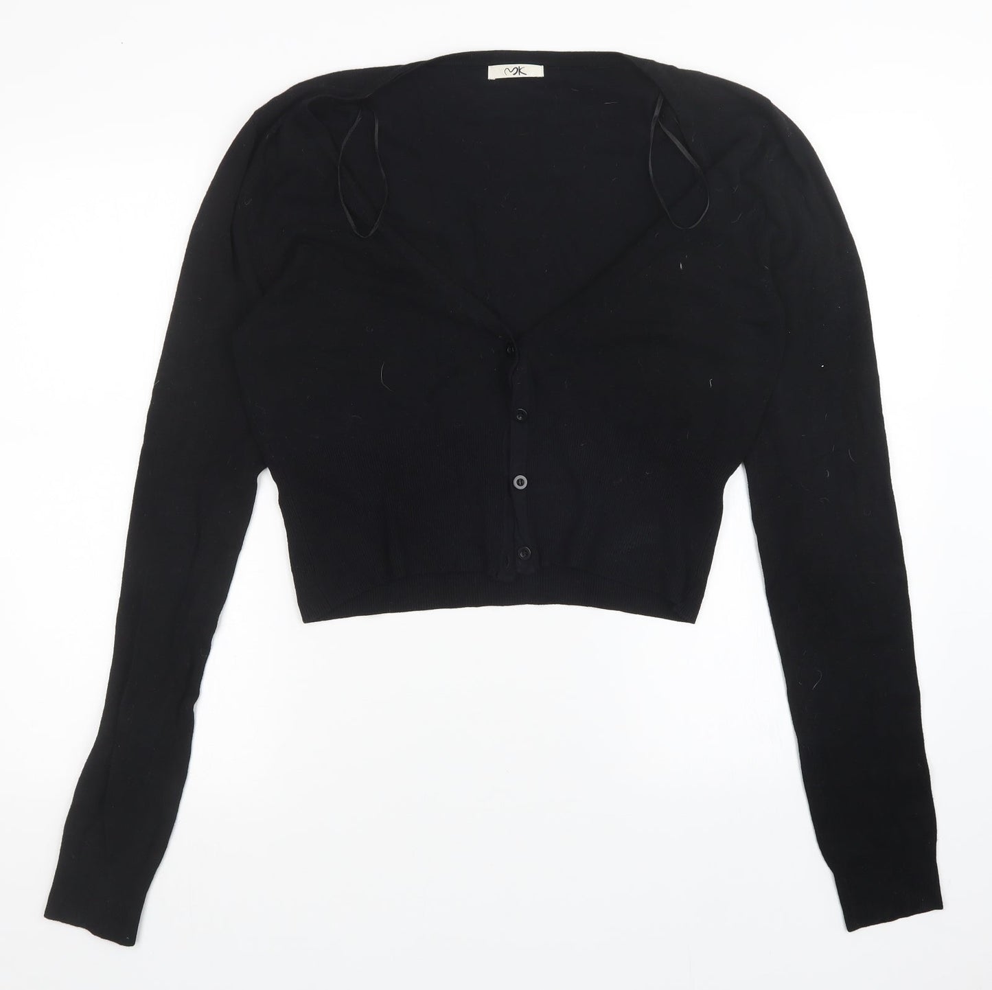 Womens UK Size 16 MK Black Cardigan Jumper