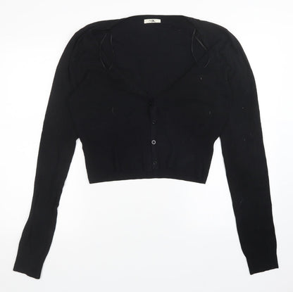 Womens UK Size 16 MK Black Cardigan Jumper