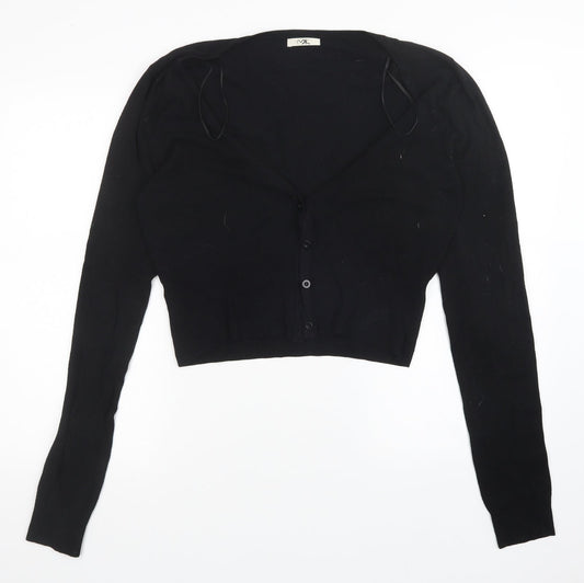 Womens UK Size 16 MK Black Cardigan Jumper