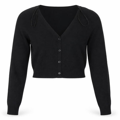 Womens UK Size 16 MK Black Cardigan Jumper