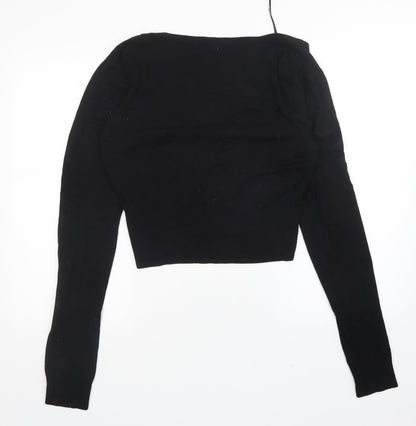 Womens UK Size 16 MK Black Cardigan Jumper