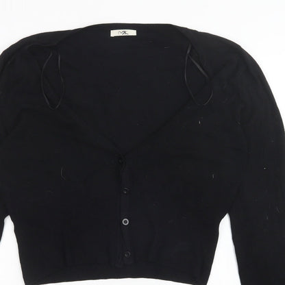 Womens UK Size 16 MK Black Cardigan Jumper