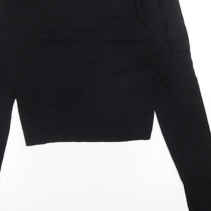 Womens UK Size 16 MK Black Cardigan Jumper