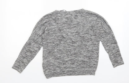 H&M Girls Grey   Pullover Jumper Size 8-9 Years