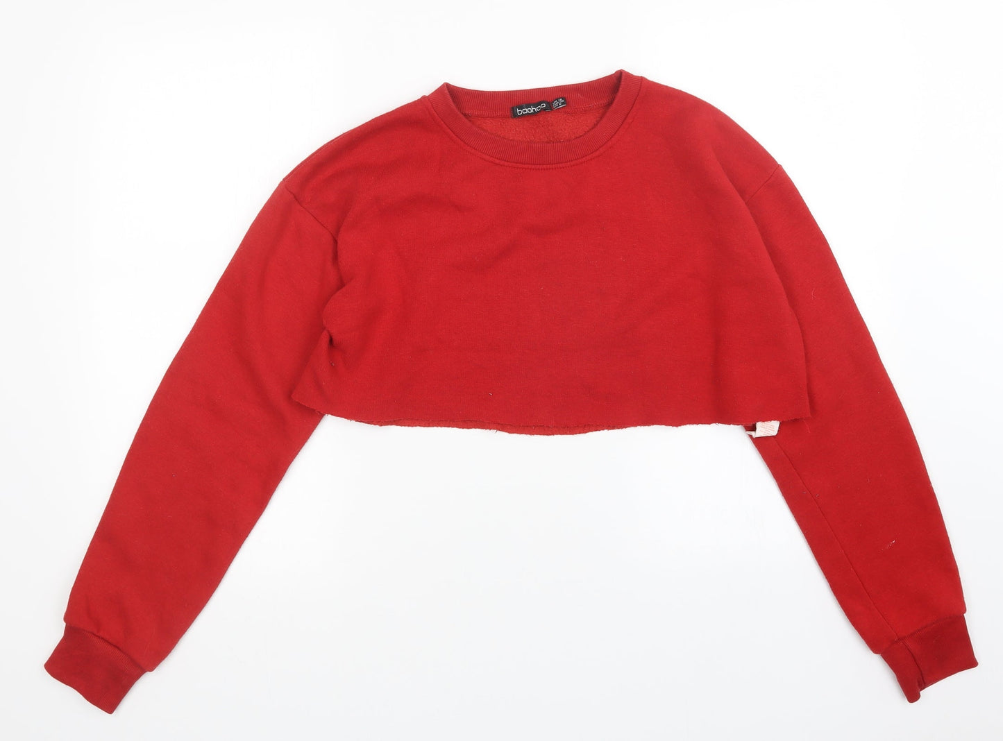 Boohoo Womens Red   Pullover Jumper Size 10