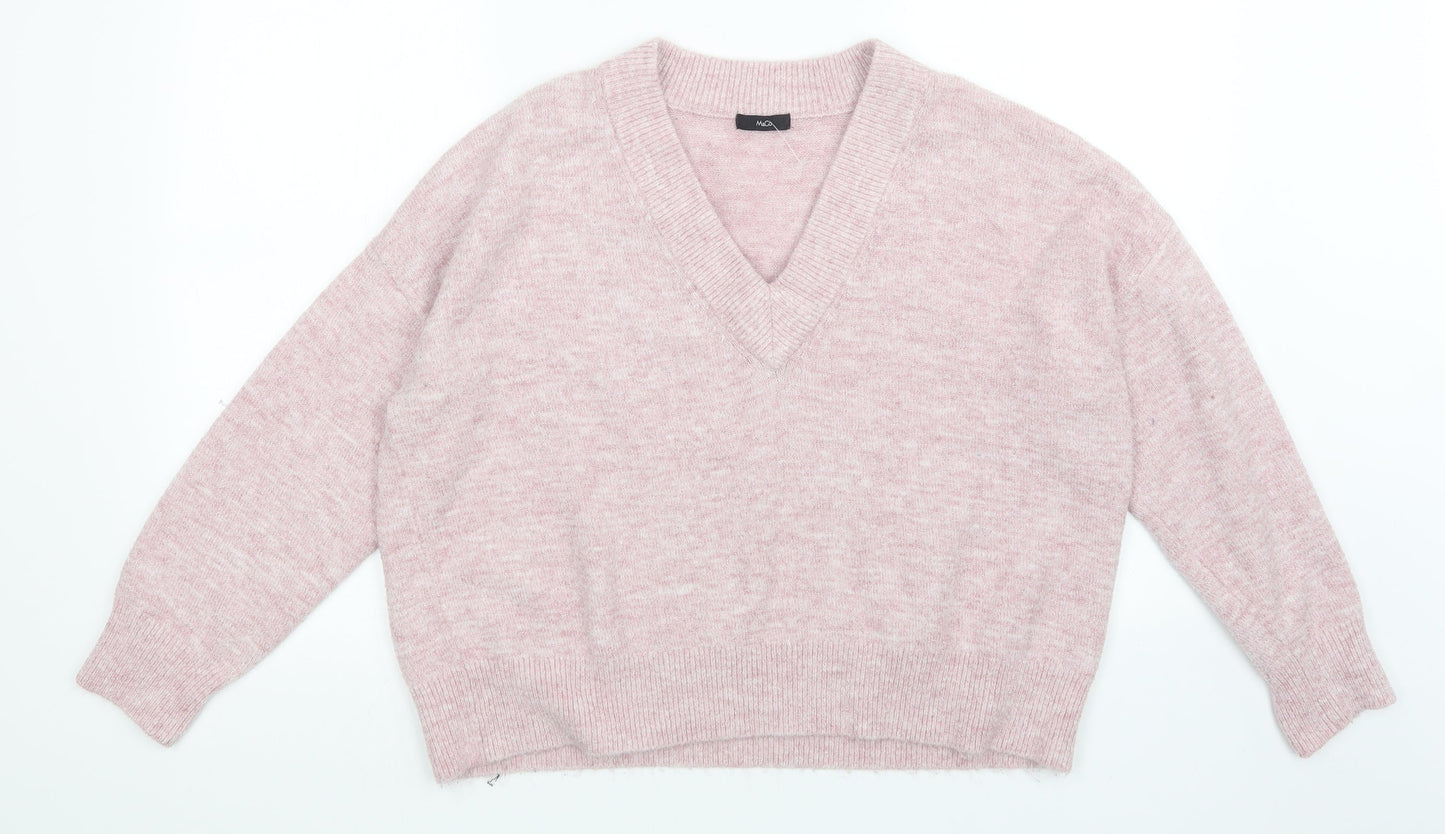 Womens UK Size 18 M&Co Pink Pullover Jumper