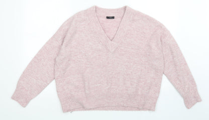 Womens UK Size 18 M&Co Pink Pullover Jumper