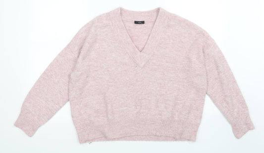 Womens UK Size 18 M&Co Pink Pullover Jumper