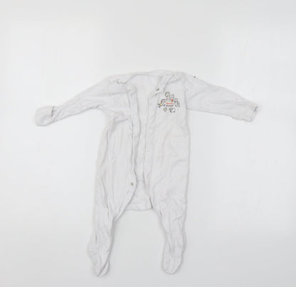 TU Baby White   Babygrow One-Piece Size 3-6 Months