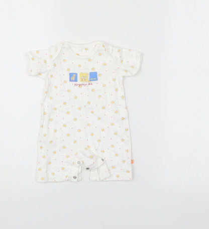 Mothercare Baby White Polka Dot  Romper One-Piece Size Newborn