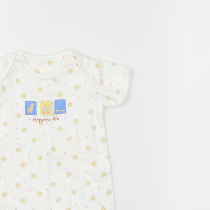 Mothercare Baby White Polka Dot  Romper One-Piece Size Newborn