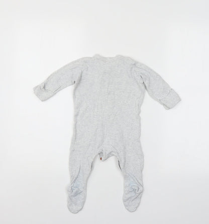Mothercare Baby Grey   Babygrow One-Piece Size 3-6 Months