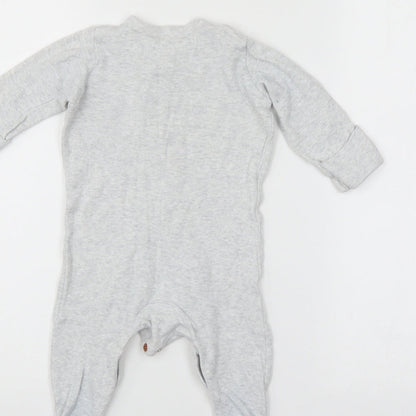 Mothercare Baby Grey   Babygrow One-Piece Size 3-6 Months
