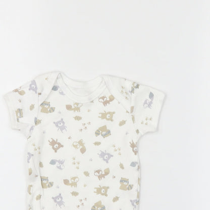 Matalan Baby White   Romper One-Piece Size 3-6 Months