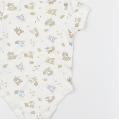 Matalan Baby White   Romper One-Piece Size 3-6 Months
