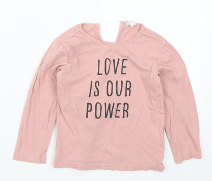 H&M Girls Pink   Basic T-Shirt Size 2-3 Years  - Love is Our Power