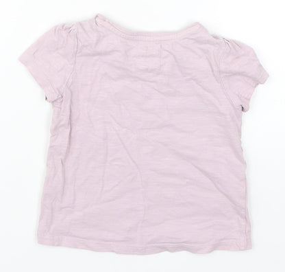 TU Girls Purple   Basic T-Shirt Size 2-3 Years