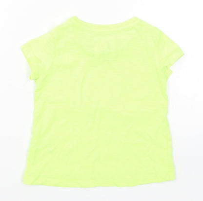 TU Girls Yellow   Basic T-Shirt Size 2-3 Years