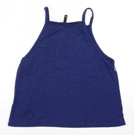 H&M Womens Blue Geometric  Basic Tank Size M