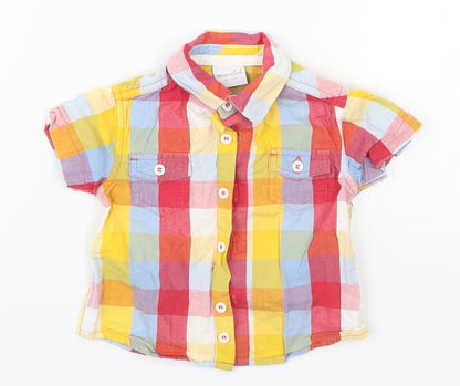Mini Club Boys Multicoloured Check  Basic Button-Up Size 3-6 Months