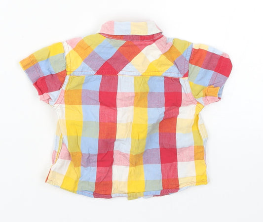 Mini Club Boys Multicoloured Check  Basic Button-Up Size 3-6 Months