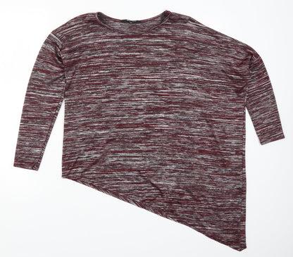 Womens UK Size 10 New Look Red Basic T-Shirt