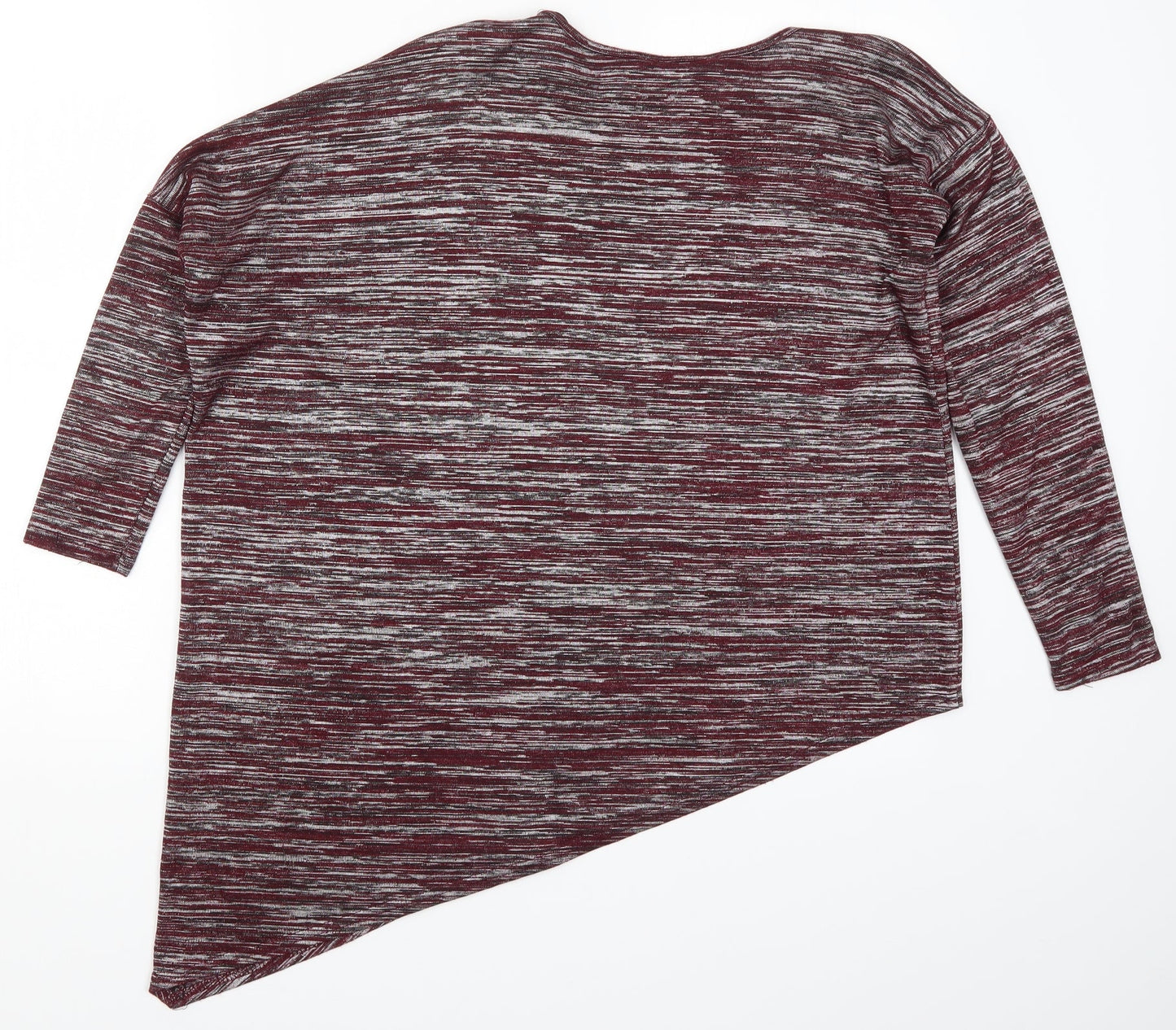 Womens UK Size 10 New Look Red Basic T-Shirt