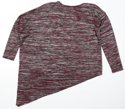 Womens UK Size 10 New Look Red Basic T-Shirt