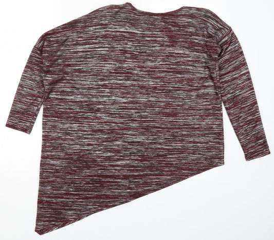 Womens UK Size 10 New Look Red Basic T-Shirt