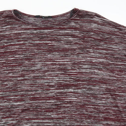 Womens UK Size 10 New Look Red Basic T-Shirt