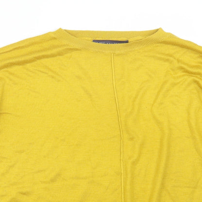 Womens UK Size M Marks and Spencer Yellow Pullover Jumper