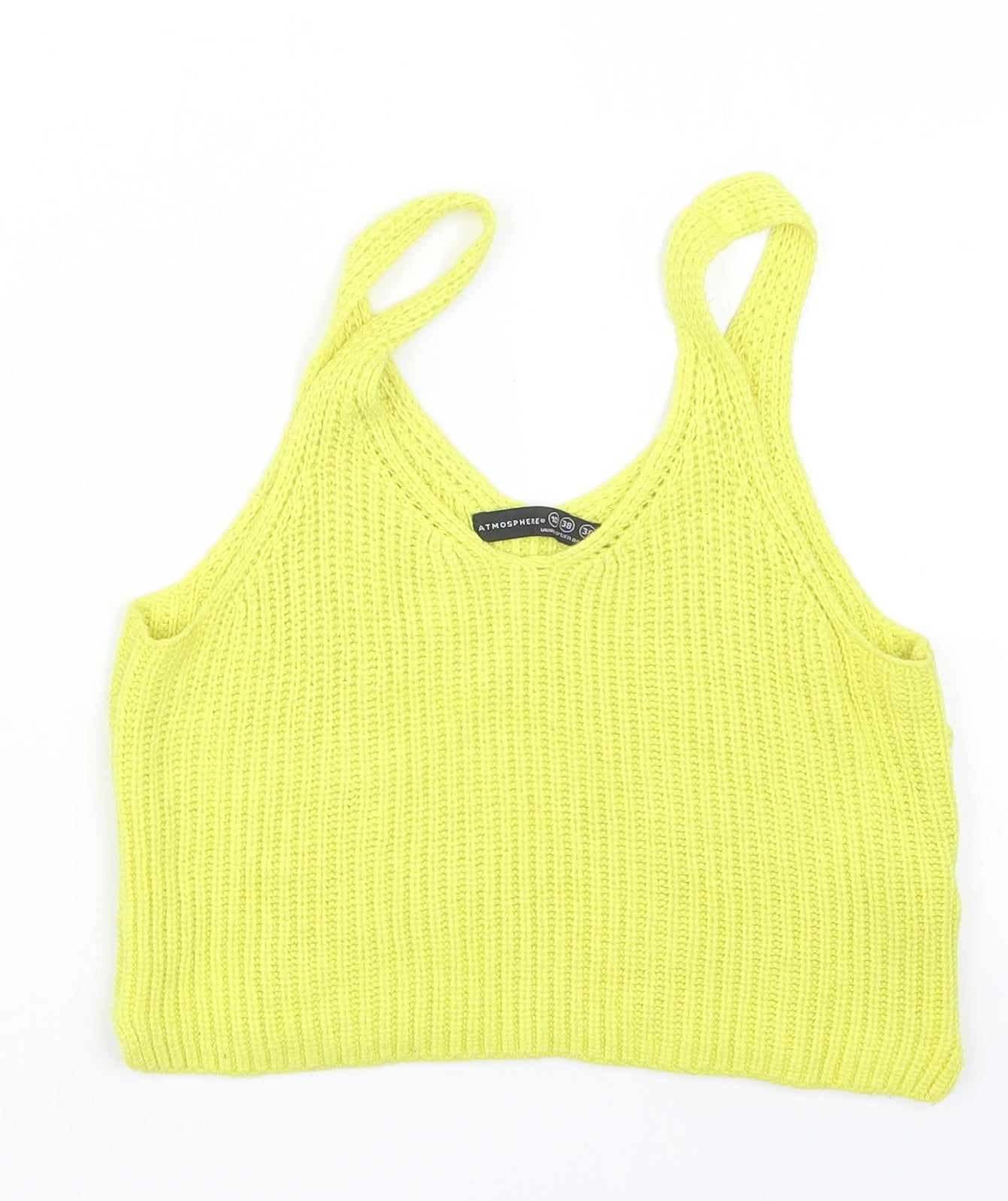 Atmosphere Womens Yellow  Knit Pullover Jumper Size 10  - cr