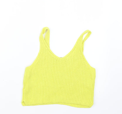 Atmosphere Womens Yellow  Knit Pullover Jumper Size 10  - cr