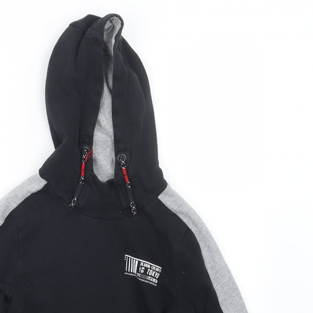 NUTME Boys Black   Pullover Hoodie Size 6-7 Years