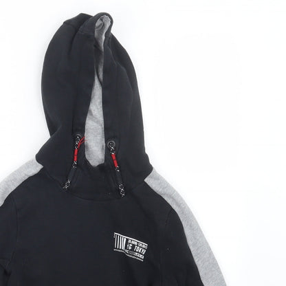 NUTME Boys Black   Pullover Hoodie Size 6-7 Years