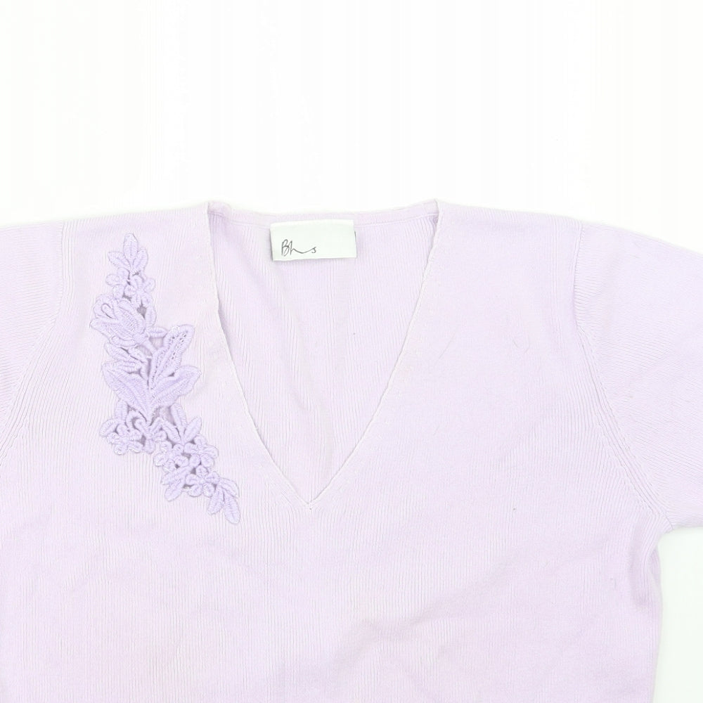 Womens UK Size 12 BHS Purple Pullover Jumper