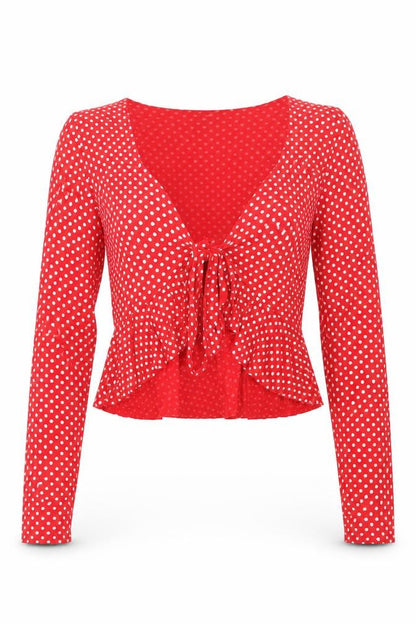 Womens UK Size 6 PRETTYLITTLETHING Red Basic T-Shirt