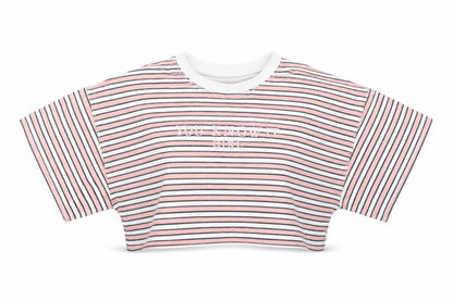 Womens UK Size 8 Missguided Pink Cropped T-Shirt